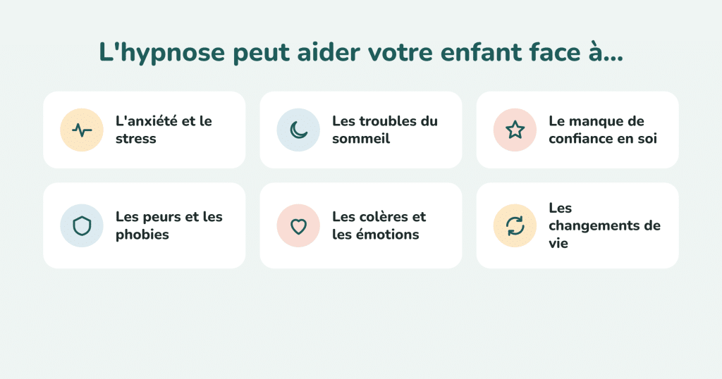 Motifs de consultation en hypnose pour enfants
